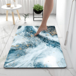 Neslystantis sugeriantis diatomito purvo vonios kambario grindų kilimėlis 60x90 cm