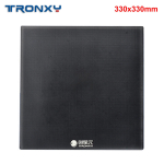 Tronxy anglies silicio kri&scaron;tolinio stiklo spausdinimo lovos platformos konstrukcinis pavir&scaron;ius 330 x 330 mm, skirtas 3D spausdintuvo &scaron;ildytuvui 330x330mm juoda