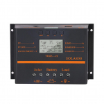 40A PWM saulės baterijos įkrovimo valdiklis 12V/24V savaime prisitaikantis LCD saulės baterijos įkrovimo i&scaron;krovimas 80A juoda