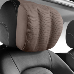Kvėpuojančios odinės automobilio sėdynės atramos pagalvėlės galvos atramos automobilio kaklo pagalvės, skirtos Mercedes Benz Maybach S klasės galvos atramos automobiliui 1PCS COFFEE