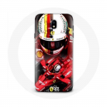 Coque pour Samsung Galaxy S5 Formule 1 Sebastian Vettel F1 Rouge