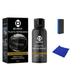 30/50 ml plastikinės atgaivinančios dangos priemonė, plastikinių dalių atnaujinimo priemonė automobiliui, plastikinių dalių restauravimo priemonė automobilių salono valymo priemonė A juoda
