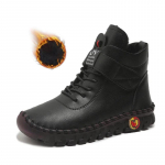 Kailiniai moteri&scaron;ki žieminiai aulinukai, rankomis siūti, mamos medvilniniai batai moterims, neper&scaron;lampami trumpi sniego batai, moteri&scaron;ki aulinukai 35 juoda