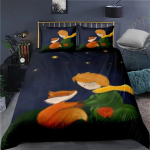 Anime Mažasis Princas Le Petit Prince Patalynės Komplektas Berniukams Mergaitėms Twin Queen Dydžio Antklodės Užvalkalas Pagalvės Užvalkalas Lovos Vaikams Suaugusiems 70x133cm 2pcs