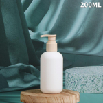 200-500 ml balta tu&scaron;čia plastikinė butelis su dozatoriumi losjonui, &scaron;ampūnui, auk&scaron;tos klasės kosmetikos buteliai, akrilinė pompelė, papildomas 200ml