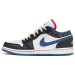Air Jordan 1 Low SE Industrial Blue Sashiko Vyri&scaron;ki sportbačiai Balti Juodi Sirenės Raudonumo FV3622-141 47.5