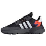 Adidas Originals Nite Jogger Audiniai Sportiniai Kvėpuojantys Žemi Laisvalaikio Batai Unisex Sportbačiai Pilki Balti Raudoni FX6834 44⅔ black