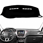 Skirta Peugeot 208 2008 2013-2015 2016 2017 2018 Automobilio prietaisų skydelio dangtelis Kilimėlis Padas Dashmat Saulės skydas Prietaisų skydelio apsauga Kiliminės dangos Priedai Black(Black Edge)