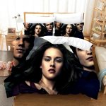 Twilight serijos antklodės užvalkalų komplektas ir pagalvių užvalkalai Vampių filmai Viengulis Karali&scaron;kas Pilnas Madingas 3D patalynės komplektas Suaugusiems Lovos patalynė EU Single(135*200cm)3pcs