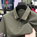Pierre Cardin vyri&scaron;ki trumpomis rankovėmis mercerizuotos medvilnės polo mar&scaron;kinėliai XL