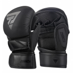 Profesionali MMA pir&scaron;tinė Matinė juoda 7oz MMA Treniruočių Sparringo Graplingo Bokso Muay Thai Pir&scaron;tinės L juoda