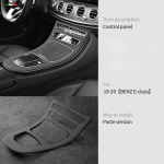 Skirta Mercedes Benz E klasės W213   Italijos Super Suede Dangtelis Automobilio Centrinės Konsolės Pavarų Perjungimo Skydelio Apdailos Aksesuarai W213 19 -20 Black black
