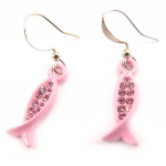 Les Tr&eacute;sors De Lily [C3741] - Boucles Cr&eacute;ateur 'Poissons' Rose ry&scaron;kiai rožinė