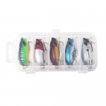 5 vnt./dėžutė 5,5 cm 8g Crankbait žvejybos masalas dirbtinis kietas alkūninis masalas Topwater voblerio žvejybos reikmenys 5.5cm 8g