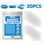 Nano taisymo pleistrai Greitai pataisykite savo lopą pripučiamiems baseinams, pripučiamiems žaislams, oro čiužiniams, palapinei, lietpalčiui 20pcs