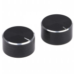 26X14Mm 6Mm veleno anga aliuminio lydinio potenciometro rankenėlė garsumo valdymo rankenėlė 24*16*6mm juoda
