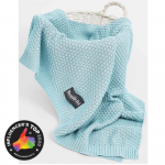 Bellochi bamboo blanket freshwind, 100x80 cm, mint, light blue