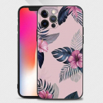 Korpusas skirtas iPhone 14 13 12 11 Pro Max Mini Xs Max Xr X 7 8 Plus 6s Mink&scaron;tas silikoninis dėklo dangtelis Fundas Vintage Banana Leaf Flower For iPhone 6 6S Plus