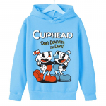 vaiki&scaron;kas žaidimas Cuphead gobtuvas berniukams Merginoms Madingi animaciniai megztiniai pavasario ir rudens modelis Siaubo drabužiai ilgomis rankovėmis 3-13 m. 150