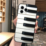 Muzikinis pianino telefono dėklas, skirtas iPhone Samsung Galaxy Redmi Xiaomi Oppo OnePlus Note SA 7 8 9 10 11 12 13 14 20 21 22 23 53 54 Pro Max Plus Ultra TPU Soft iPhone 6 or 6S