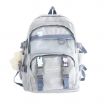 Paprastos didelės talpos vidurinės mokyklos studentų kuprinės, kvėpuojančios vandeniui atsparios mokyklinės krep&scaron;ys mergaitėms, skirtos gimtadienio dovanoms grįžti į mokyklą mėlyna