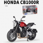1/12 mastelio Welly Honda CB1000R lydinio motociklo modelis lietas metalinis žaislinis motociklo modelis auk&scaron;tos simuliacijos kolekcija dovanos vaikams 1/12-17.7x10.5x7cm raudona