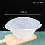 Sojų pupelių filtro tinklinis mai&scaron;elis Nailonas Skysčio filtro tinklelis Pieno kavos filtro tinklelis Daugkartinis smulkaus tinklelio dažų i&scaron;spaudžiamas tinklelio virtuvės įrankis 25cm