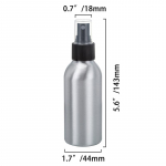 40&ndash;250 ml aliuminio pur&scaron;kimo buteliukai, daugkartinio užpildymo kvepalų ne&scaron;iojamasis tu&scaron;čias konteineris, kelioninis kosmetikos pur&scaron;kiklis, mini kelioninis buteliukas white/100ml