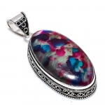 Natural Multi Labradorite Gemstone 925 Sterling Silver Pendant 2.68 f6i84