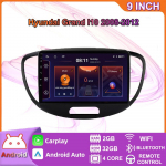 Belaidis Android automobilio radijas Carplay skirtas Hyundai Grand I10 2008-2012 Multimedijos vaizdo grotuvas GPS navigacija WIFI 4+64GB 2+32GB