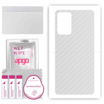 apgo Protective Skin Sticker for the back compatible with Samsung Galaxy A72, Wrap Film, Foil, Vinyl - Pattern Transparent Carbon