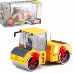 1/35 lydinio modeliai kelio volas statybinė transporto priemonė, metalinis dvigubo plieno rato volas žaislai modelis inžinerinis automobilis berniuko dovana 1/35-Size:14.5*9*6cm geltona