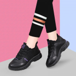 Moteri&scaron;ki batai spyruokliniai odiniai bėgimo bateliai korėjieti&scaron;ka versija Visiems tinkantys laisvalaikio batai Neslystantys vandeniui atsparūs sportiniai batai moteri&scaron;ki batai