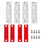 Durų magnetai Itin plonos spintelės durelių magnetinis fiksatorius Lipnus lengvai montuojamas baldų spintelės magnetai durų uždarymo skląstis 2pcs