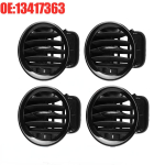 4X automobilio oro ventiliacijos antgalis / grotelės / Cocer oro kondicionavimo dalis juoda salonas, skirtas Opel Vauxhall Adam / Corsa D - 2201099 13417363 juoda