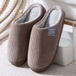 &Scaron;iltos neslystančios medvilninės &scaron;lepetės poroms, skirtos naudoti namuose Size 40-41 (for 39-40 foot)