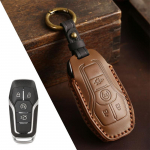 Odinio automobilio nuotolinio rakto dėklo dangtelis, skirtas Ford Fusion Mondeo Mustang F 150 Explorer Edge 2015 2016 2017 2018 m. juoda