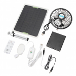 &Scaron;iltnamio saulės energijos ventiliatorius Saulės energijos ventiliatorius Saulės baterijų ventiliatorius 20W 2350RPM Vėdinimo ventiliatorius 6 colių I&scaron;traukimo ventiliatorius Saulės energija varomas ventiliatorius su nuotolinio valdymo pultu juoda