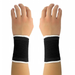 &bdquo;Bambuko anglimi megzti čiurnos įtvarai sportui, krep&scaron;iniui, dviračių sportui ir alpinizmui&ldquo; wrist guard/double juoda