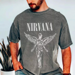 Nirvana In Utero Tour Grunge Kurt Cobain Angelic mar&scaron;kinėliai XXL