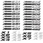 3D Xdrive 20d 30d 35d 40d 50d 20i 25i 30i automobilio sparno emblemos bagažinės ženklelio lipdukas, skirtas X1 X3 X4 X5 X6 X7 logotipo priedams XDrive 35i juoda