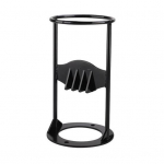 Metalinis malkų skaldymo aparatas Sunkus rąstų skaldiklis rankinis deginamasis skaldiklis plei&scaron;tas lauko stovyklavimas maisto ruo&scaron;imui ne&scaron;iojamas malkų skaldymo įrankis juoda