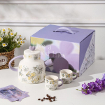 Iris Daug Vertės Arbatos Rinkinys Vandens Indai Verslo Dovanų Rinkinys Retro Gėlėtas Keramikinis Virdulys Puodelis Suvenyras 800ml