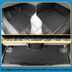 2020 Ford Explorer Ekologi&scaron;ki Vandeniui atsparūs 3D TPE Kilimėliai su Auk&scaron;tais Kra&scaron;tais Explorer 7 Seats Gasoline 2020-2022