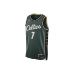 Nike NBA Dri-Fit City Edition mar&scaron;kinėliai 2022-23, Boston Celtics #7 Jaylen Brown Unisex vir&scaron;us Tamsiai žali DO9586-331 XL