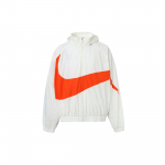 Nike Swoosh Austas Striukė (Azijos dydis) Balta/A&scaron;tri raudona/Balta Vyri&scaron;ki gatvės drabužiai FB7878-133 L