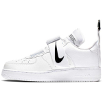 Nike Air Force 1 Utility Balti Juodi Baltas Padas Sportbačiai AO1531-101 44.5