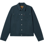 Levis Laisva Kasdienė Patogi Vienspalvė Polo Apykaklė Ilgomis Rankovėmis Džinsinė Striukė Vyri&scaron;kos Striukės Tamsiai Mėlyna 003L3-0003 XL