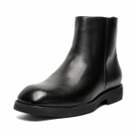 vyri&scaron;ka mada originalūs odiniai batai kvadratinis priekis dizainerio batai kauboji&scaron;ki platforminiai ankle boots rudens žiemos auk&scaron;ti chelsea botas hombre 240 juoda