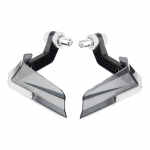 Motociklų vėjo deflektoriai rankų apsaugos aliuminio plastikinės rankų apsaugos padidina saugumą ir stilių lengvai montuojamos patvarios sidabras